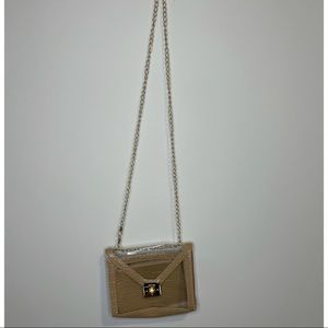 SHEIN Nude/Clear Croc Mini Bag